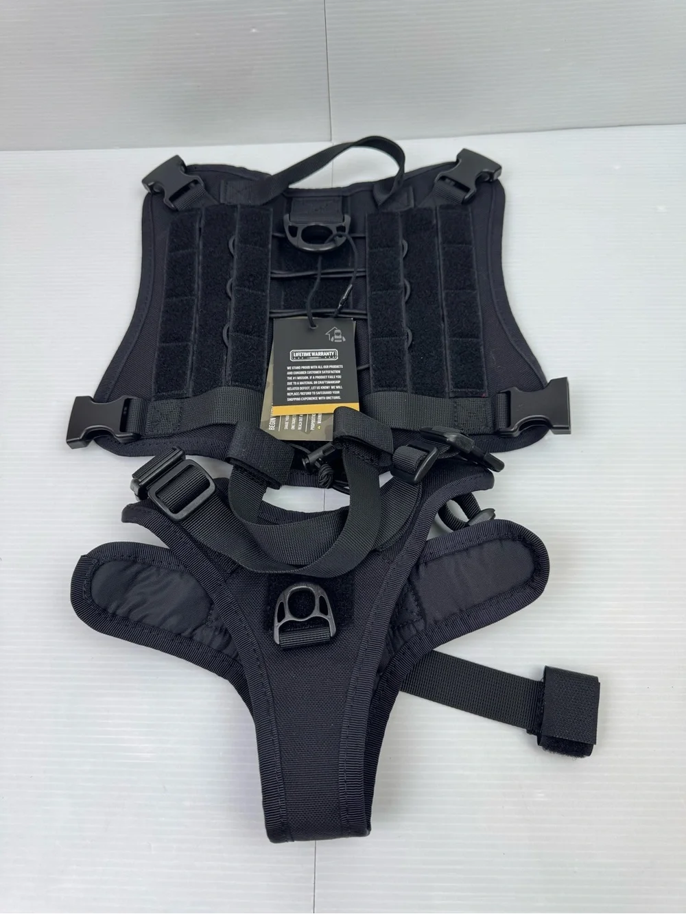 One Tigris Tactical Dog Harness Vest Black Size Medium New With Tags